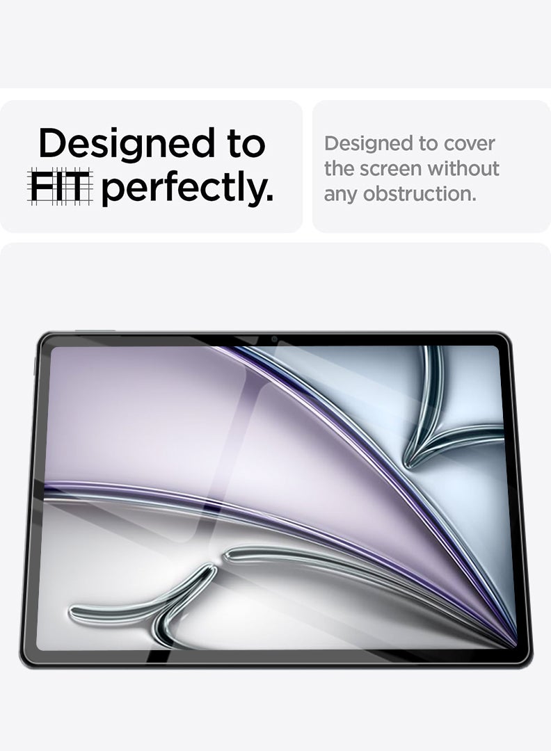 Theodor Screen Protector for Apple iPad Air 13‑inch (M2) 9H Hardness Tempered Glass, Bubble Free Easy Installation, Full Coverage And Anti Scratch Case Friendly- Clear - Image 5
